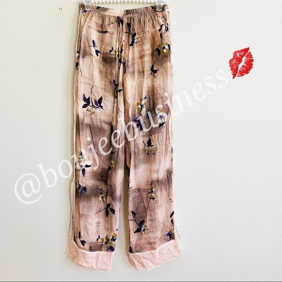 ZARA BNWT Limited Edition Floral Printed Shirt & Pants 2pc Coord Set Size M - Picture 10 of 11